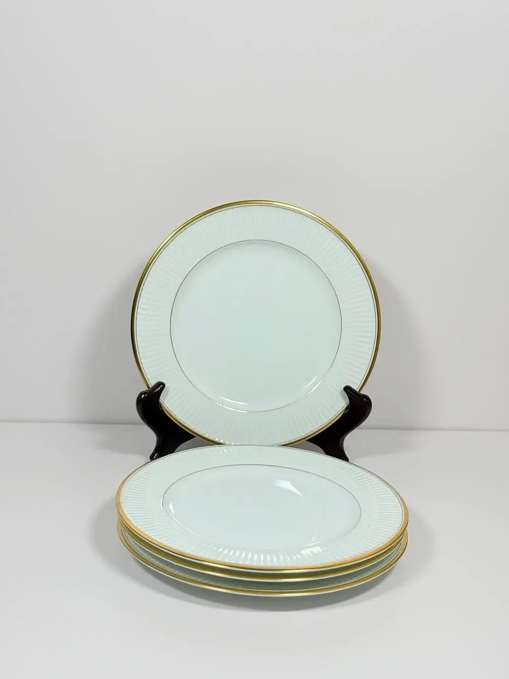 Vintage Fitz And Floyd Classique d’Or Salad Plates ~ Set of 4